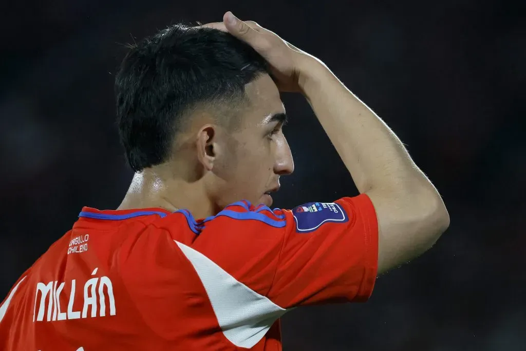 Lautaro Millán se estrenó con la selección chilena adulta. Foto: Andrés Pina/Photosport