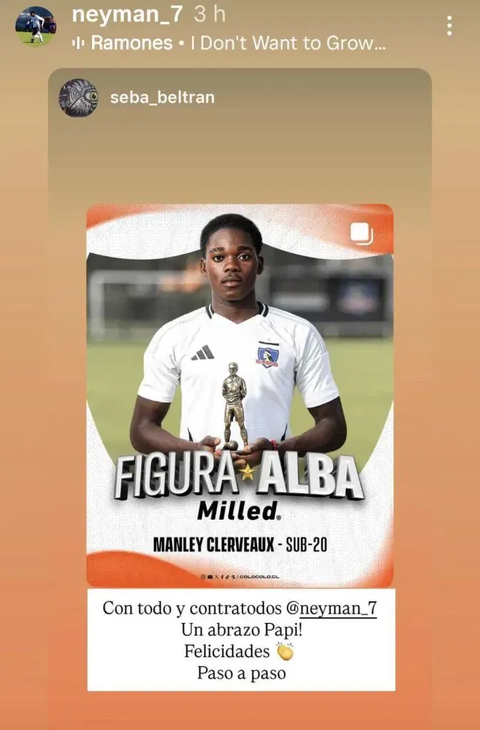 El posteo de Manley Clerveaux tras sufrir de insultos racistas