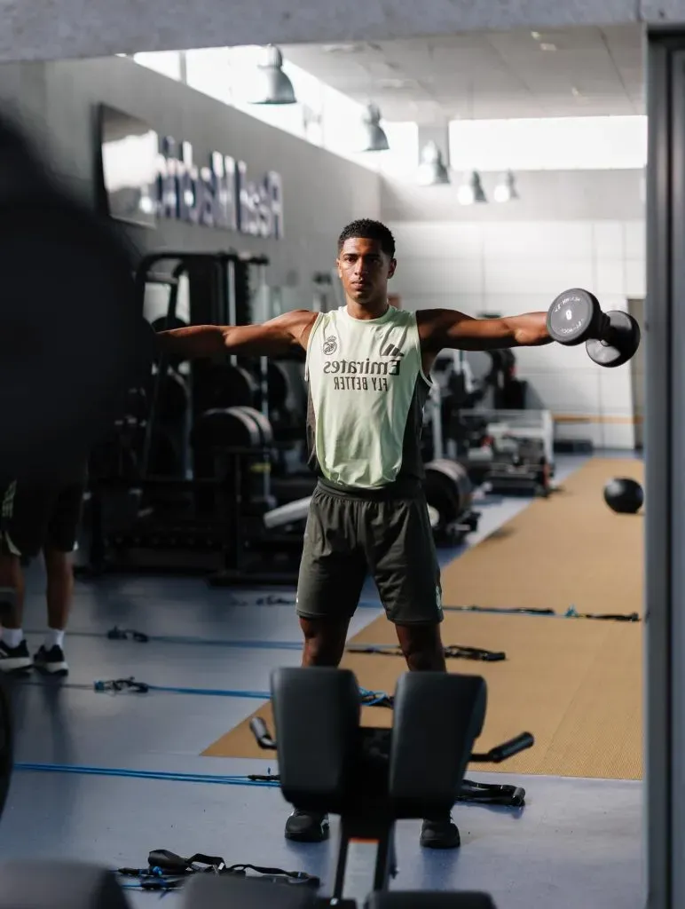 El jugador del Real Madrid y su nuevo físico.