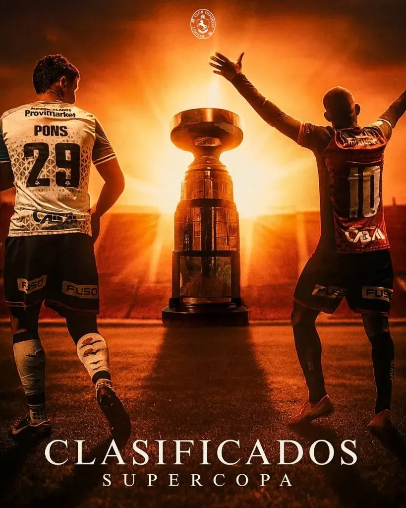 Con esta imagen Deportes Limache oficializó su clasificación a la próxima Supercopa 2026.