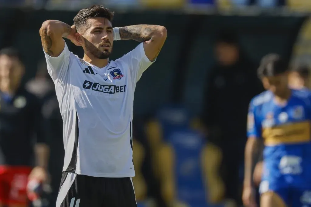 Marcos Bolados le puso el pecho a las críticas por su rendimiento esta temporada en Colo Colo. Foto: Photosport.