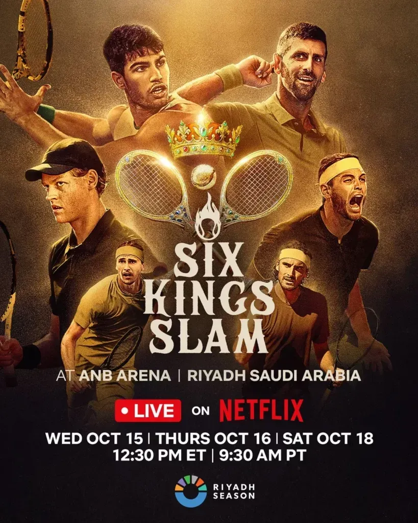 Disfruta del Six Kings Slam sin costo extra si eres suscriptor de Netflix.