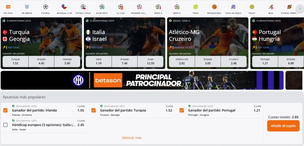 Betsson o Betano