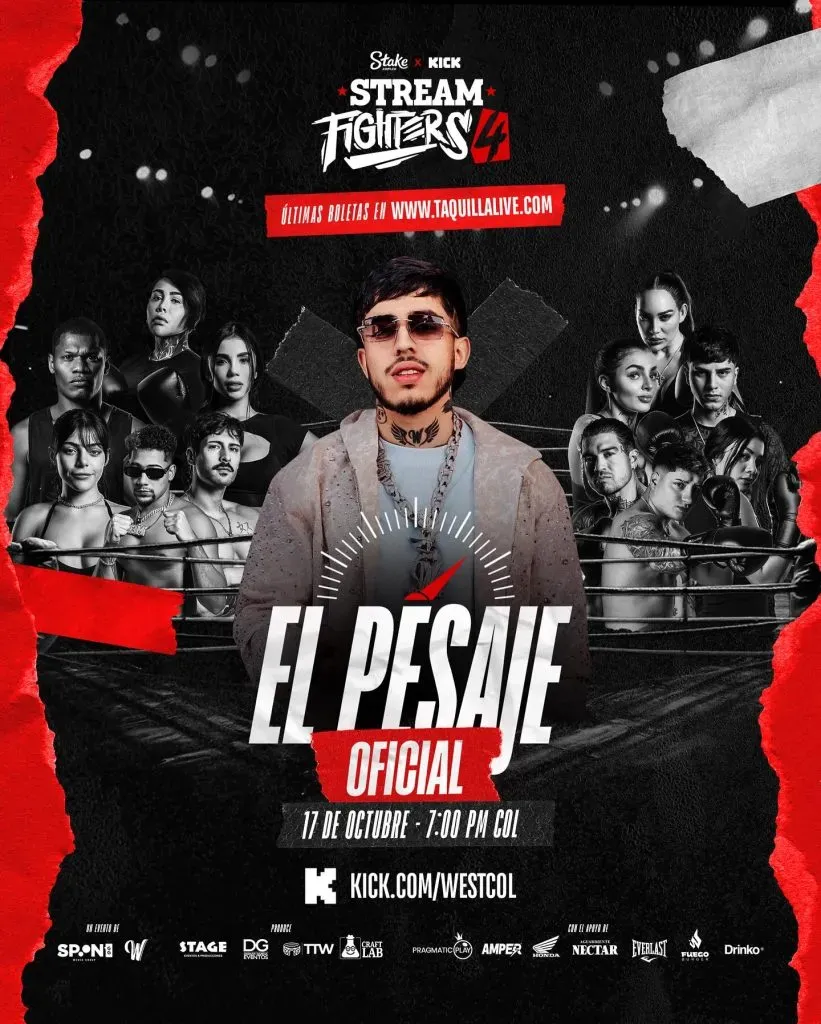 Este viernes 17 de octubre se celebra el pesado del evento entre creadores de contenido.