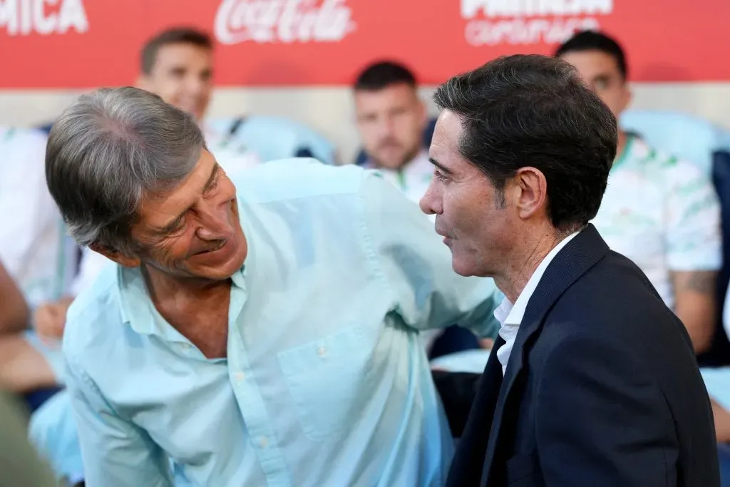 Manuel Pellegrini alabó el juego mostrado por el Real Betis y el Villarreal de Marcelino. (Foto: Aitor Alcalde/Getty Images)