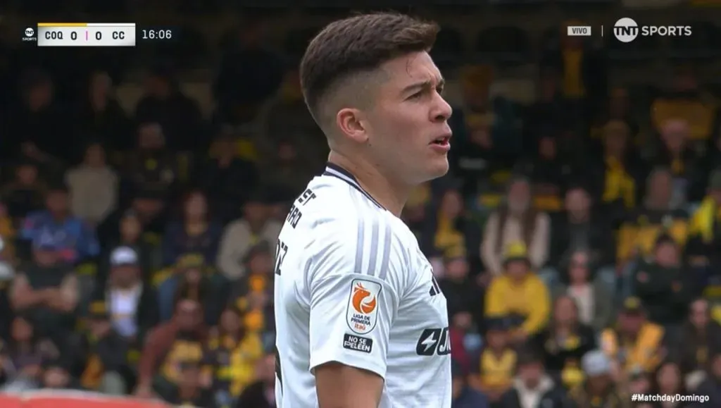 El reclamo de Méndez a Zavala. (Captura TNT Sports).