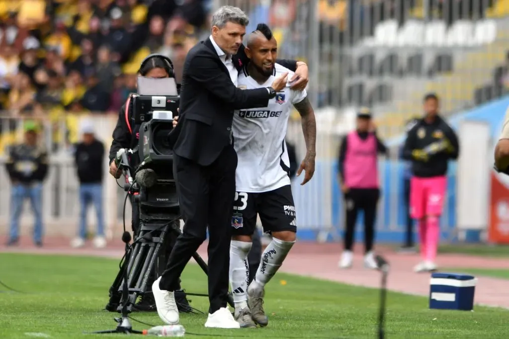 Vidal fue reemplazado en el partido ante Coquimbo /Photosport