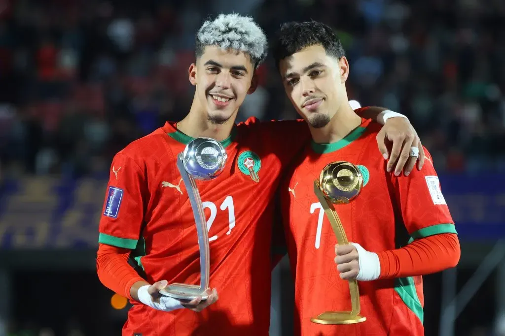 Yassir Zabiri ganó el Balón de Plata como segundo mejor jugador del Mundial Sub 20 de Chile 2025. | Foto: Photosport.