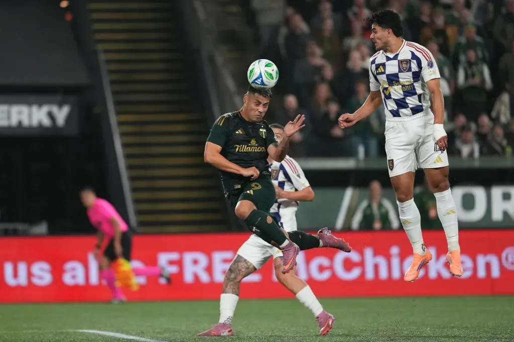 Felipe Mora vivió una dulce noche para meterse en los playoffs de la MLS. (Photo by Soobum Im/Getty Images)