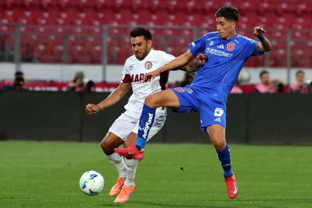Matías Sepúlveda queda en duda para la vuelta entre la U y Lanús. Foto: Photosport.