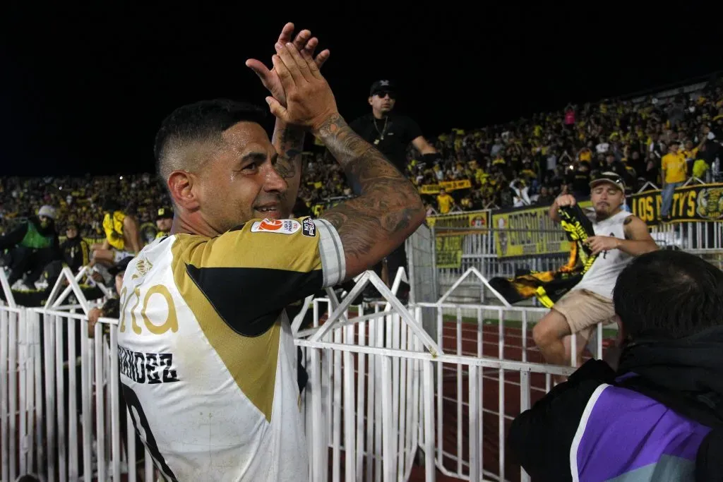 Afortunadamente para él, Manuel Fernández tuvo un festejo completo. (Jorge Loyola/Photosport).