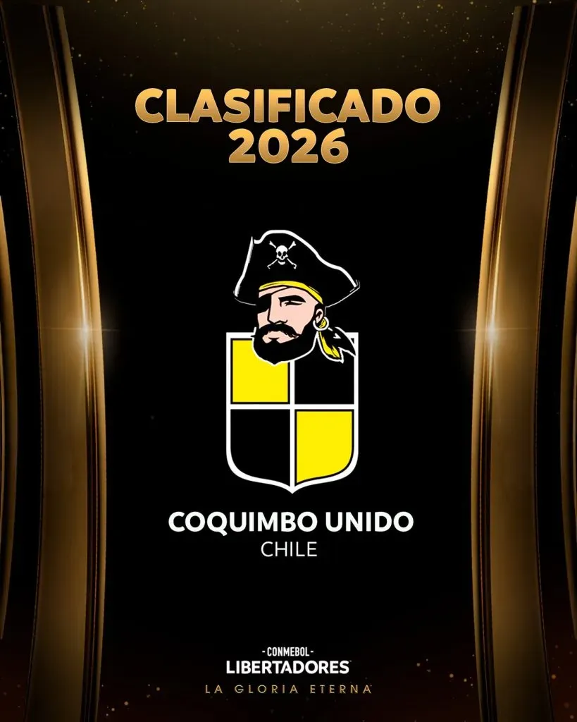 Conmebol le dio la bienvenido a Coquimbo Unido a la Copa Libertadores 2026.
