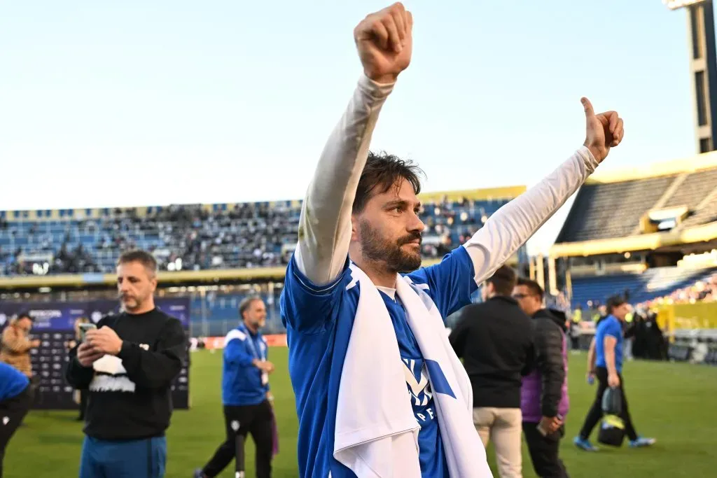 El Chjiqui Bouzat fue clave en los dos últimos títulos de Vélez Sarsfield. (Luciano Bisbal/Getty Images).