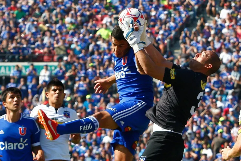 Eduardo Lobos y Esteban Pavez coincidieron en Colo Colo. (Marcelo Hernandez/Photosport).