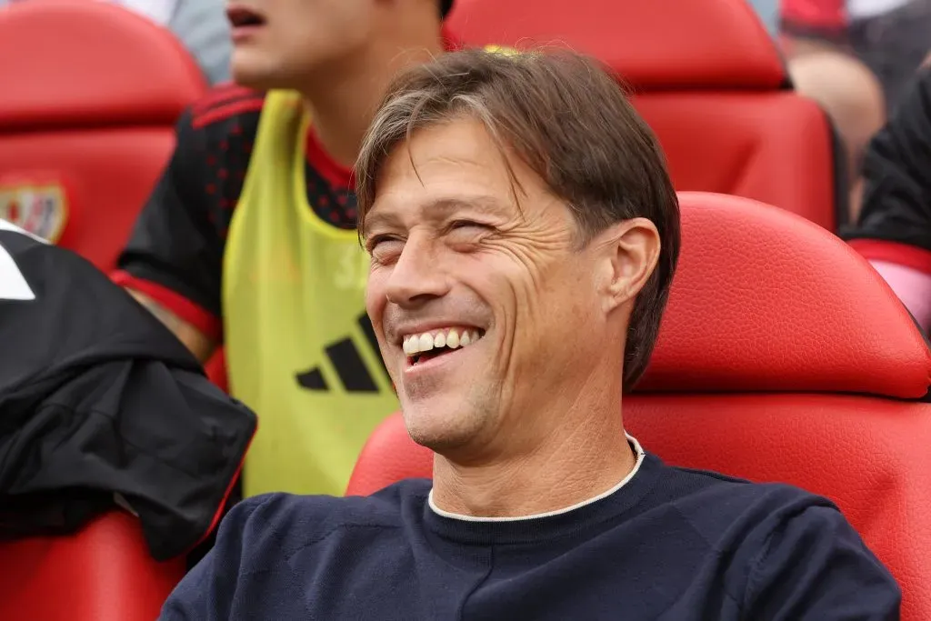 Matías Almeyda tuvo razones para sonreír en la Copa del Rey. (Florencia Tan Jun/Getty Images).
