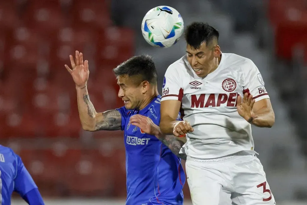 La U y Lanús suman una nueva polémica. Foto: Andres Pina/Photosport