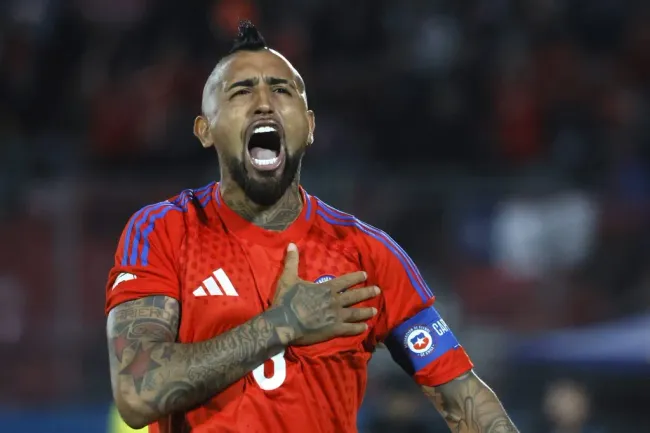 Vidal volvió a la selección chilena con Gareca e incluso fue el capitán del equipo. | Foto: Photosport.