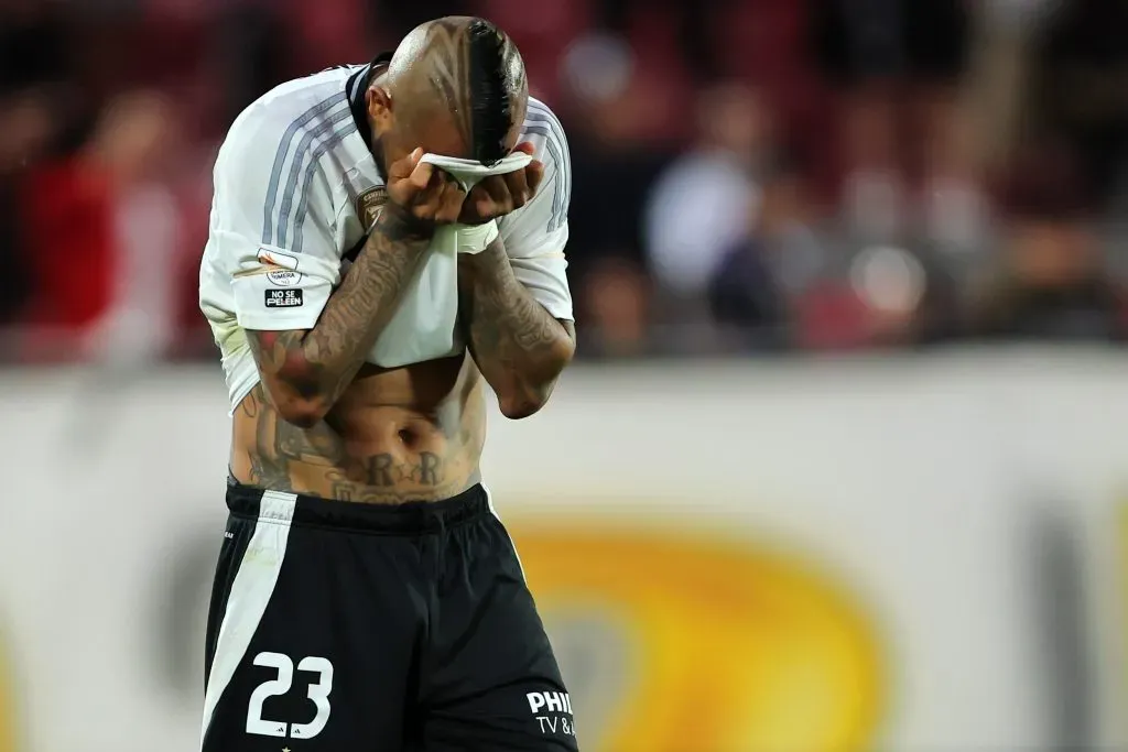 Arturo Vidal está en duda para el choque clave de Colo Colo con Unión Española. Foto: Photosport.