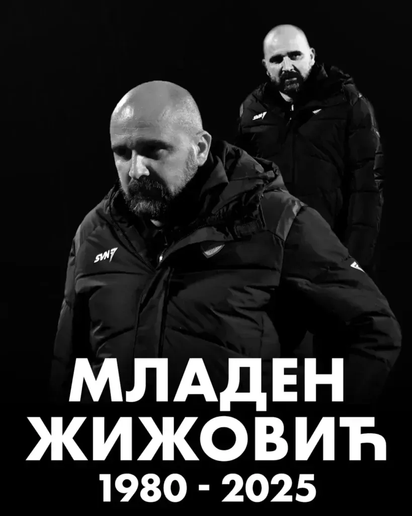 Con esta imagen el Radnicki 1923 despidió a su entrenador, el bosnio Mladen Zizovic.