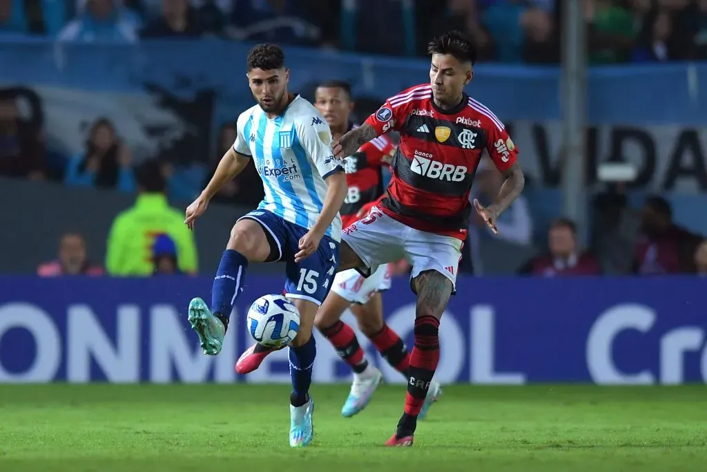Maxi Romero fue compañero de Paolo Guerrero en Racing Club y podría repetir la experiencia en Alianza Lima. (Marcelo Endelli/Getty Images).