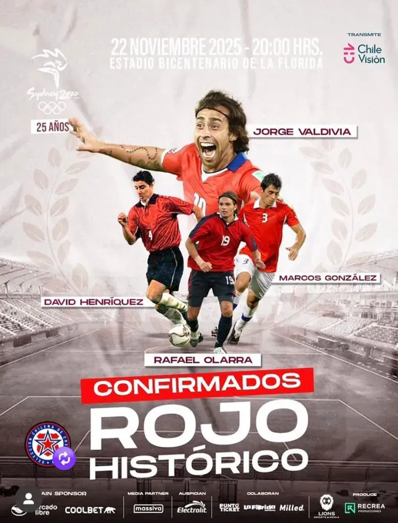 Dos generaciones de La Roja se enfrentarán en La Florida.