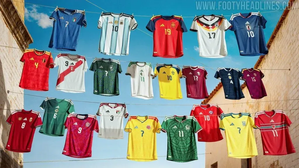 La camisetas de Adidas que se utilizarán en el 2026.