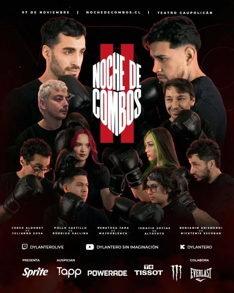 Afiche promocional de Noche de Combos II.