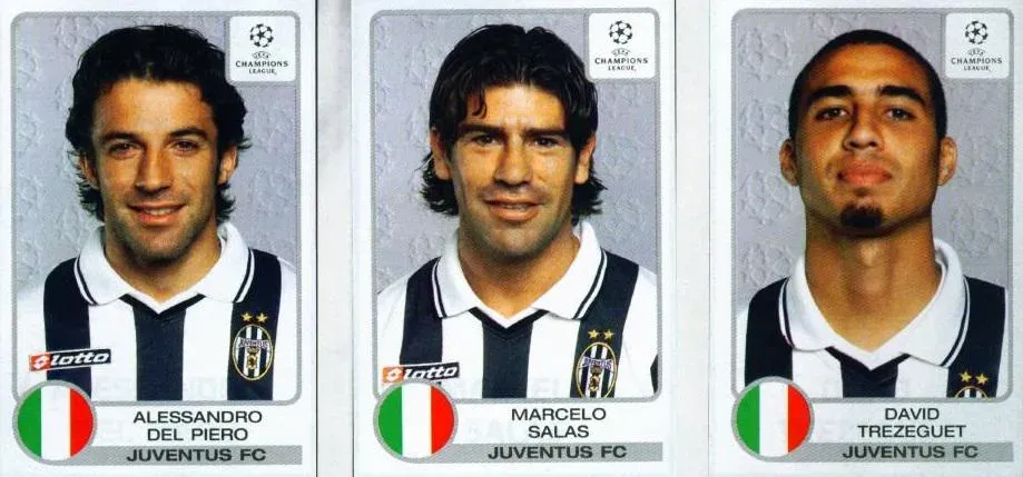 Del Piero también fue compañero de Marcelo Salas en la Juventus. (Foto: Álbum Panini 2001)