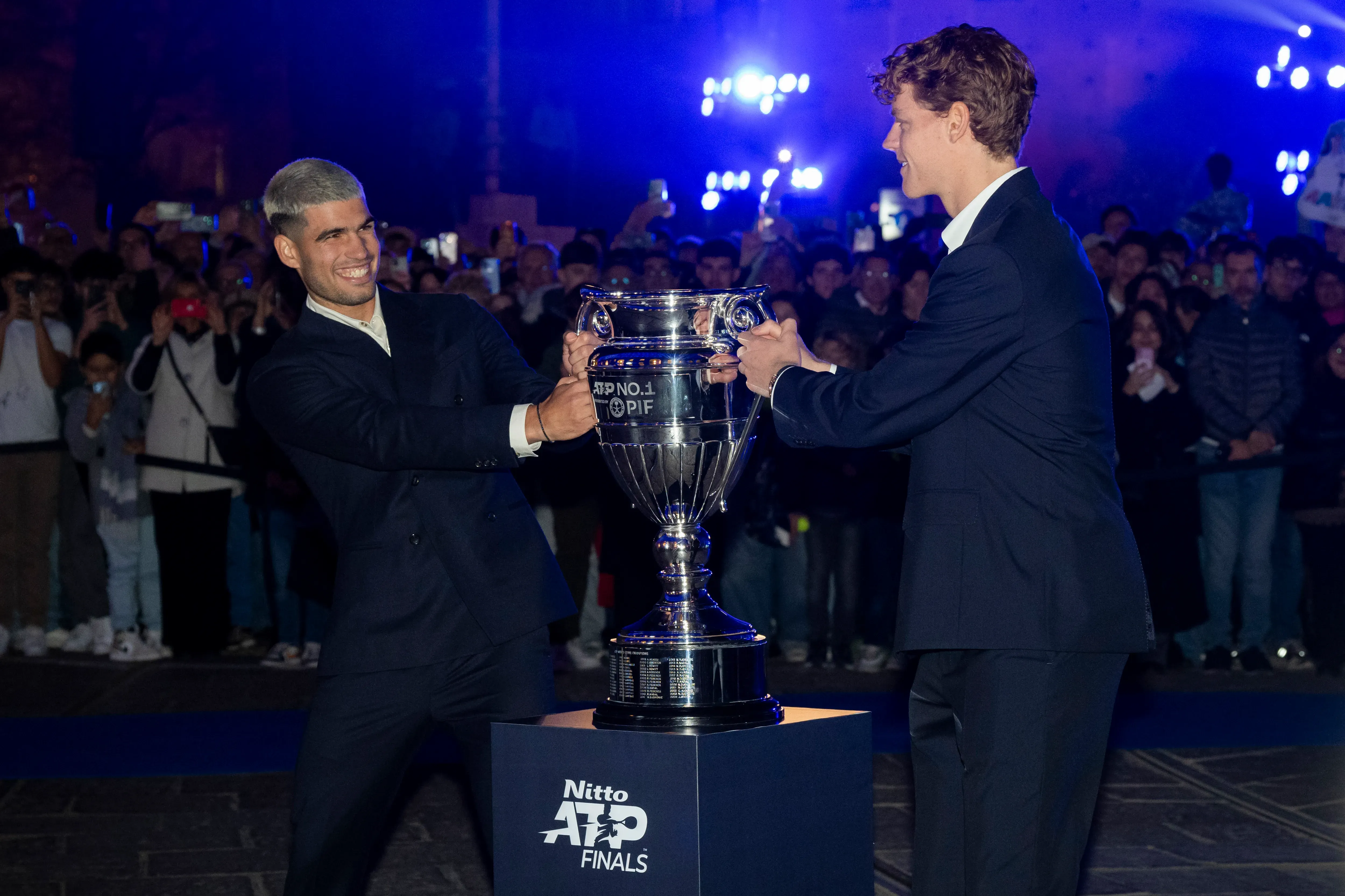 Carlos Alcaraz y Jannik Sinner animarán el ATP Finals 2025. (Photo by Giorgio Perottino/Getty Images for Citta Di Torino )