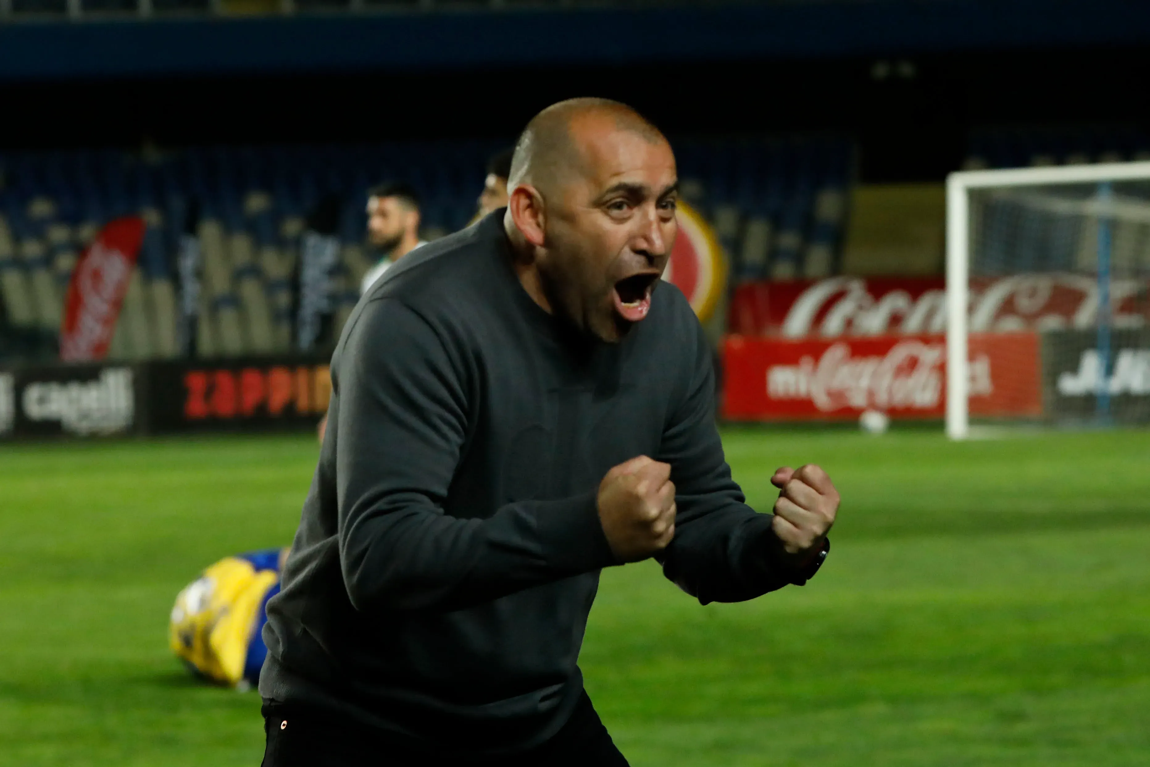 La Nona Muñoz festejó mucho con la U de Conce en 2025. (Marco Vázquez | Photosport).