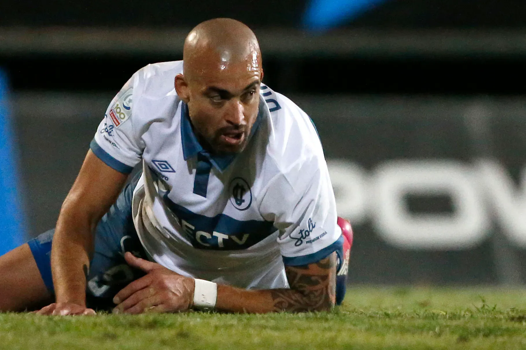 Otra imagen del Tanque Silva en la Católica. (Andrés Piña/Photosport).
