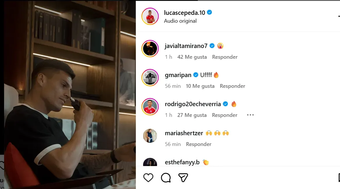 Los compañeros de la Roja molestan a Lucas Cepeda en sus redes sociales.