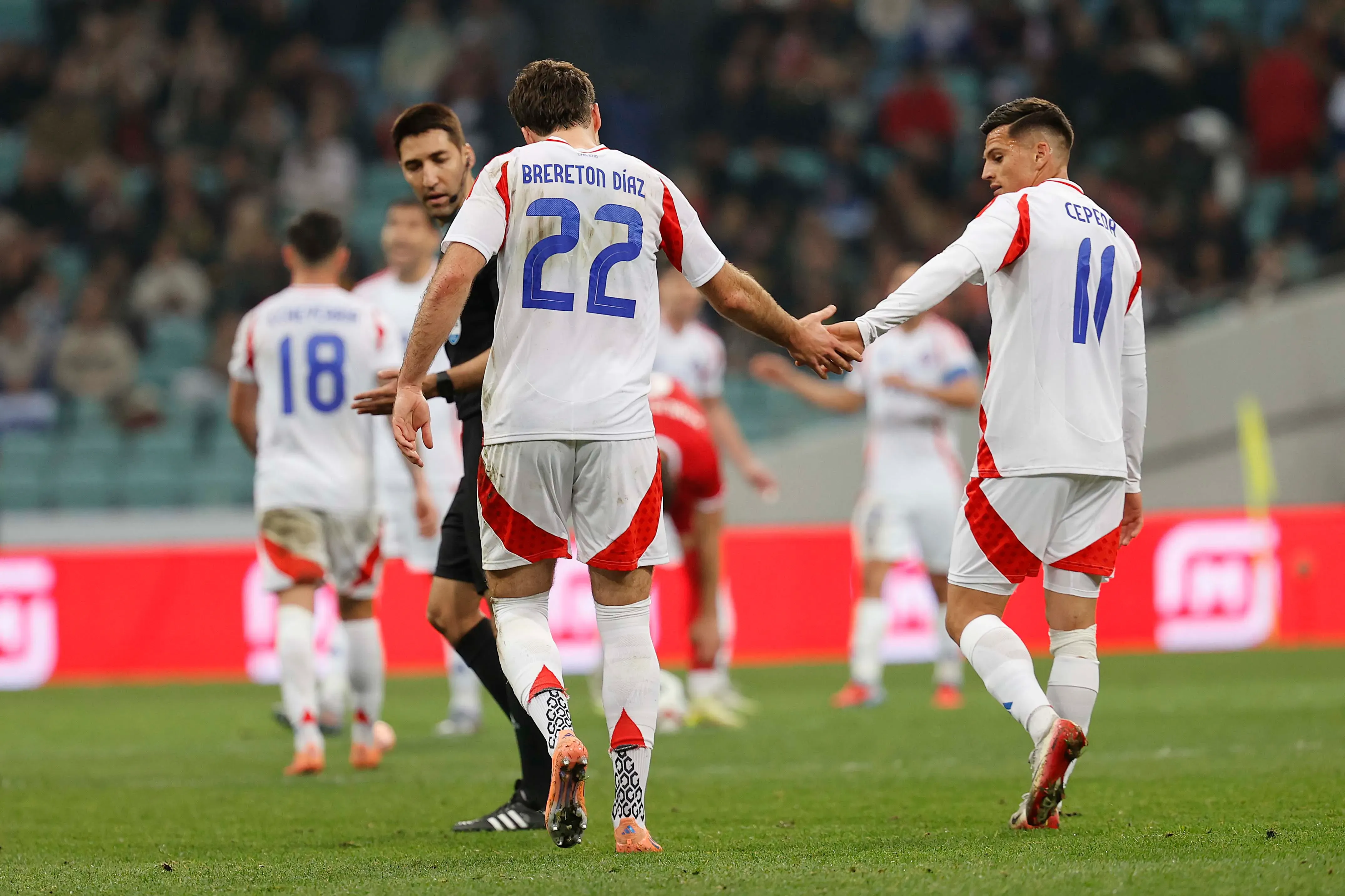 Ben Brereton marcó el segundo gol de Chile ante Rusia. Foto: Carlos Parra – Comunicaciones FFCh