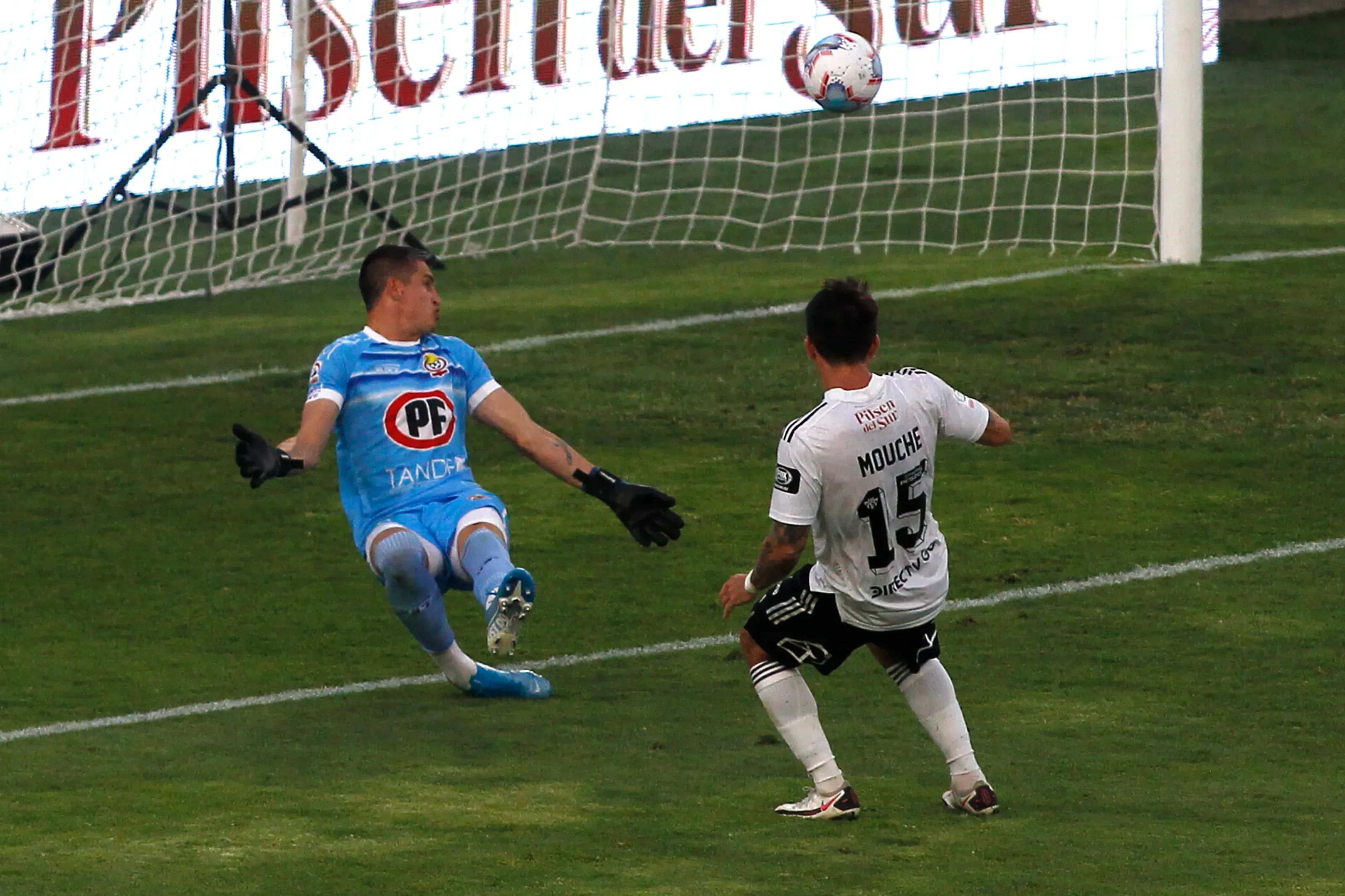 Mouche tuvo dos ocasiones ante los Mineros y falló ambas en posición inmejorable. (Jonnathan Oyarzun/Photosport).