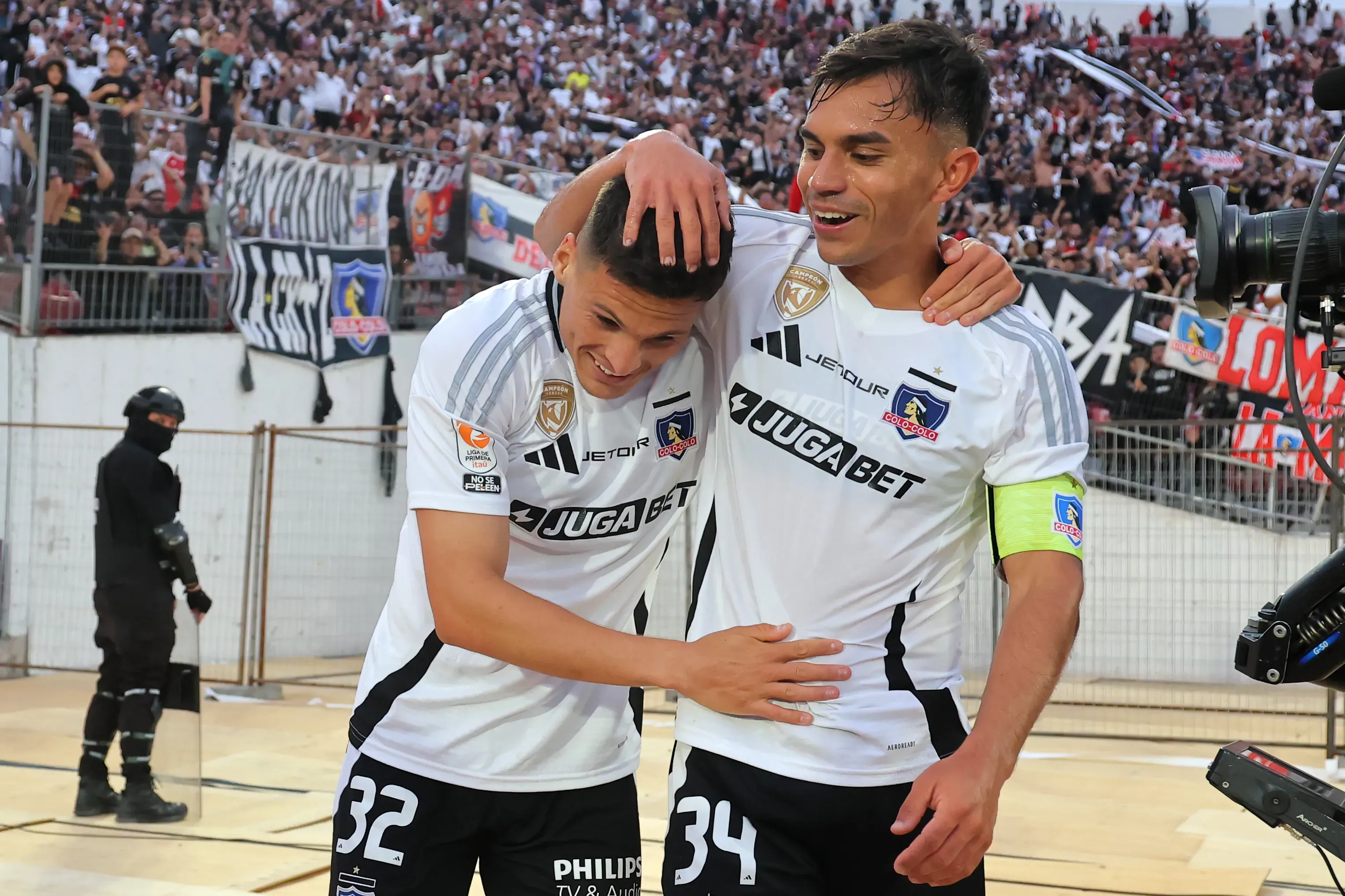 Lucas Cepeda y Vicente Pizarro van a jugar este domingo con Colo Colo ante La Calera. | Foto: Photosport.