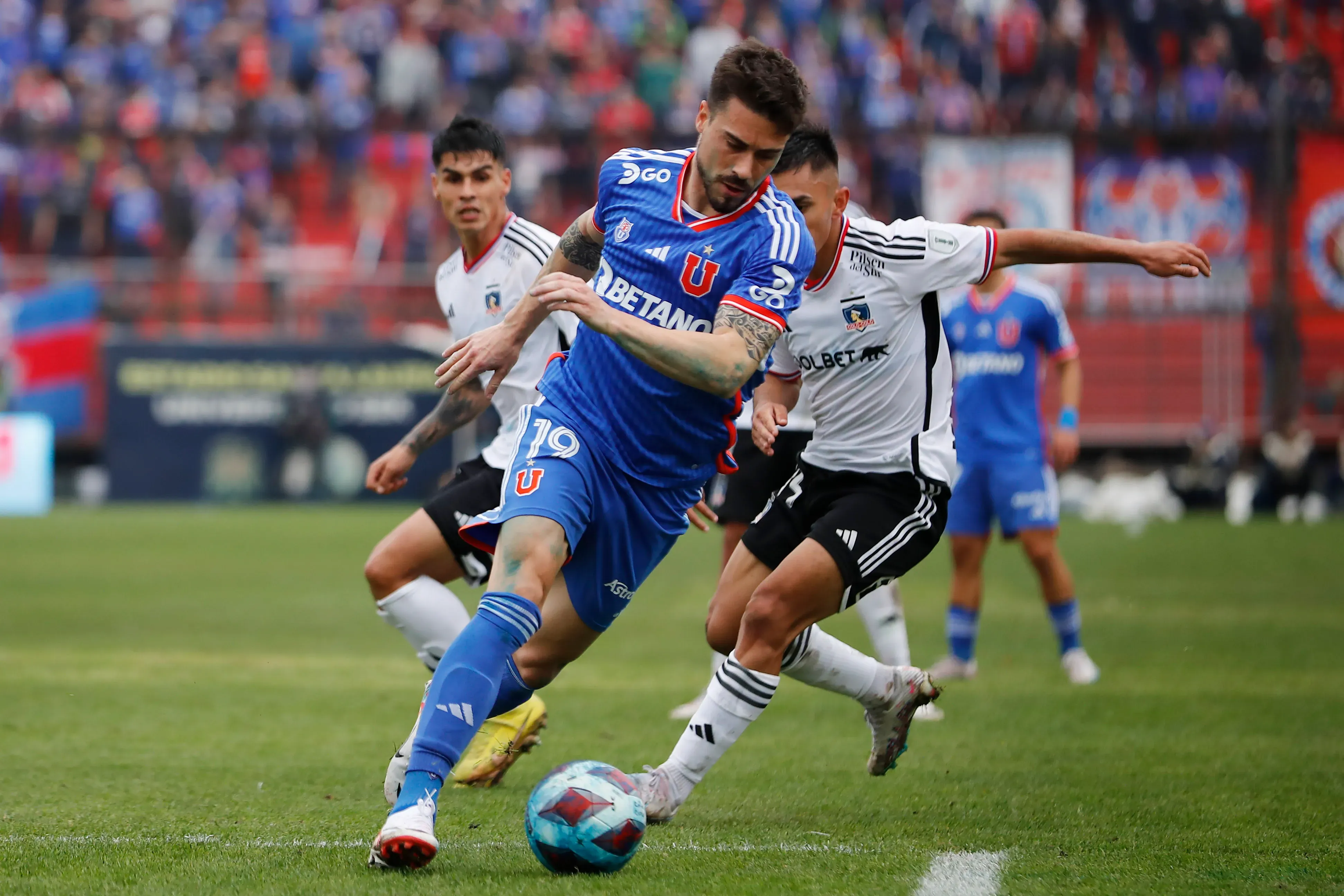 Juan Pablo Gómez en 2023 con U. de Chile. Imagen: Photosport