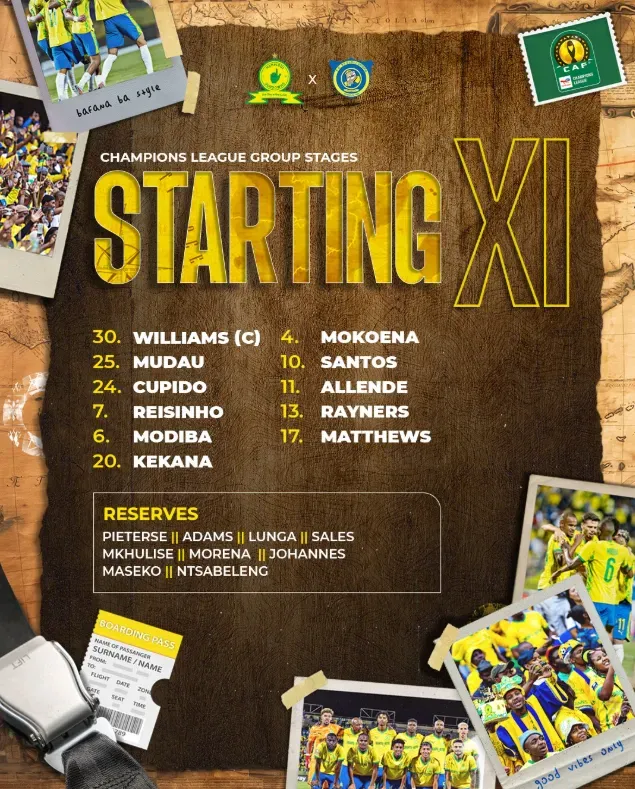 Marcelo Allende fue titular en el Mamelodi Sundowns. (Captura).