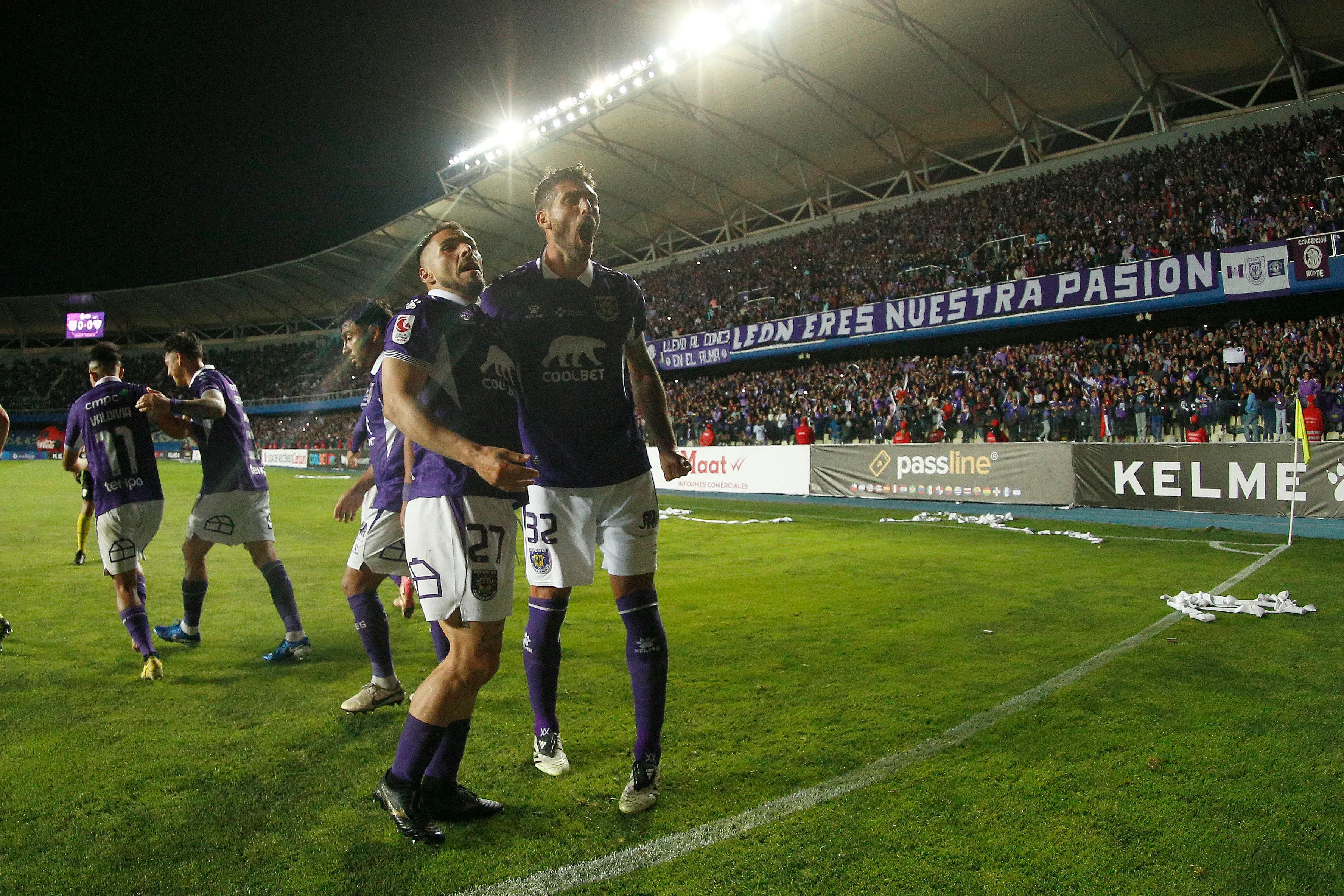 Joaquín Larrivey ha sido el gran goleador de Conce en la Liguilla. Foto: Marco Vázquez/Photosport