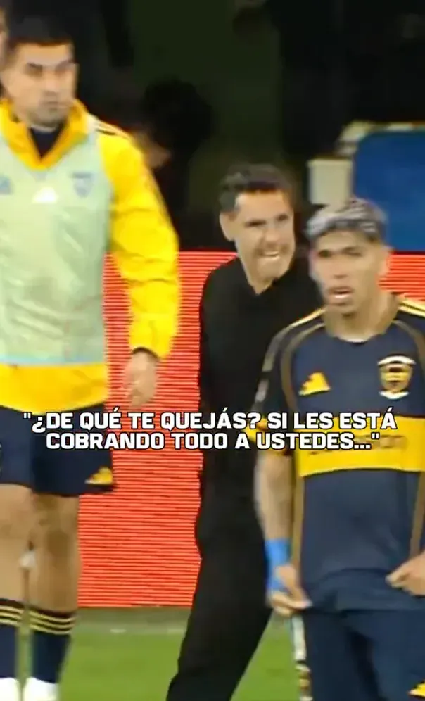 Carlos Palacios fue testigo de la primera parte del reclamo de Nico Diez al staff de Boca Juniors. (Captura ESPN).