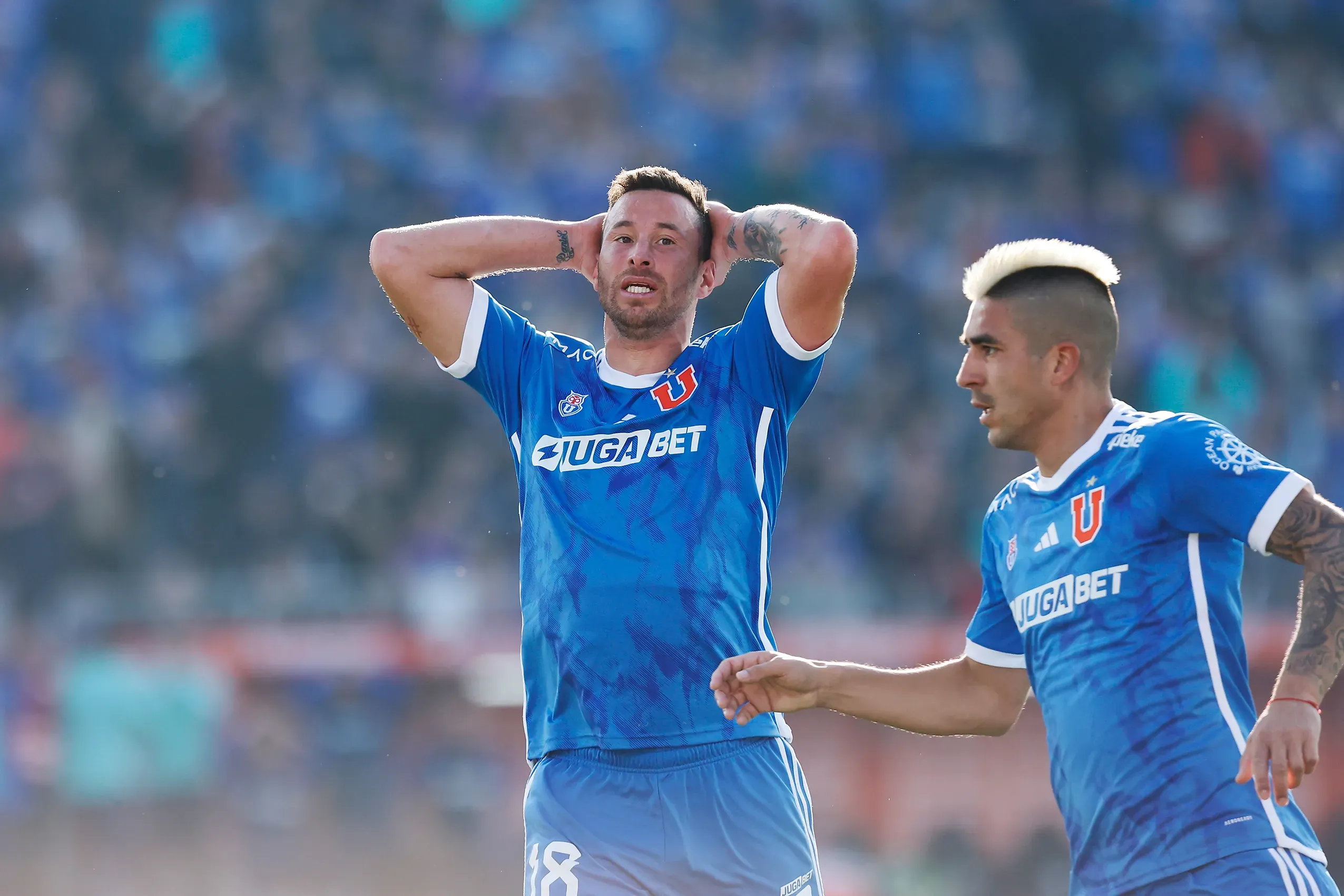 Luciano Pons marcó cuatro veces en la U de Chile. (Pepe Alvujar/Photosport).