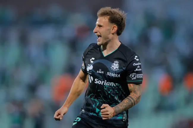 Bruno Barticciotto anotó ocho goles en 22 partidos por Santos Laguna. (Manuel Guadarrama/Getty Images).