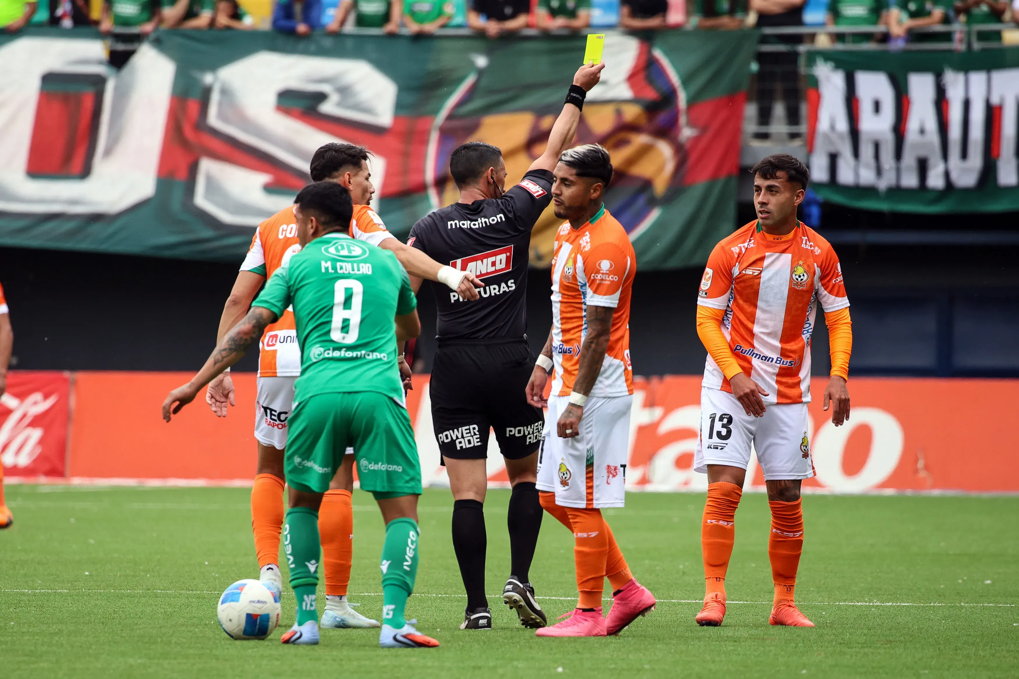 Cristhofer Mesías fue el jugador con más tarjetas en esta Liga de Primera 2025. | Foto: Photosport.