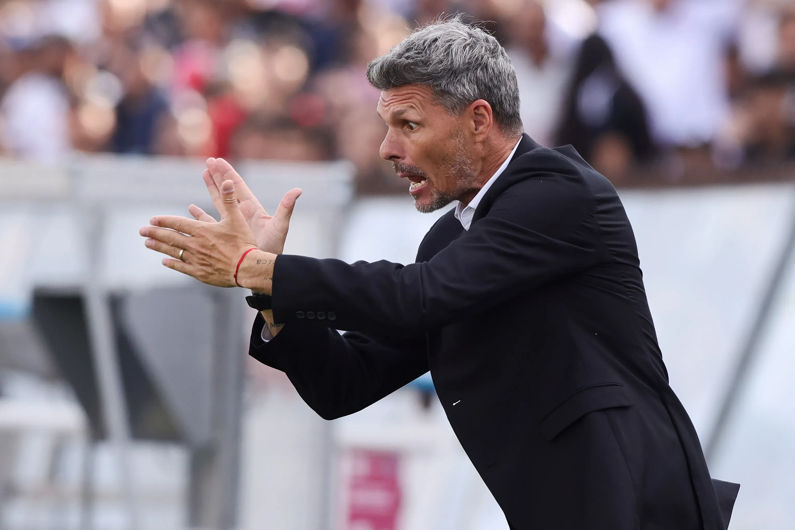 Fernando Ortiz en el duelo que el Cacique perdió ante Audax Italiano. (Felipe Zanca/Photosport).