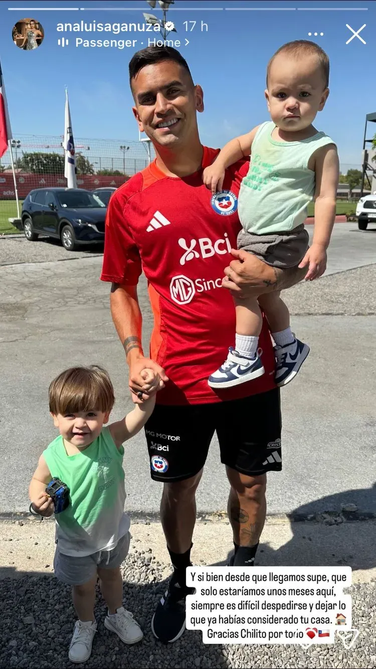 Con esta historia la esposa de Sebastián Vegas ratificó su adiós de Colo Colo. | Foto: Captura.