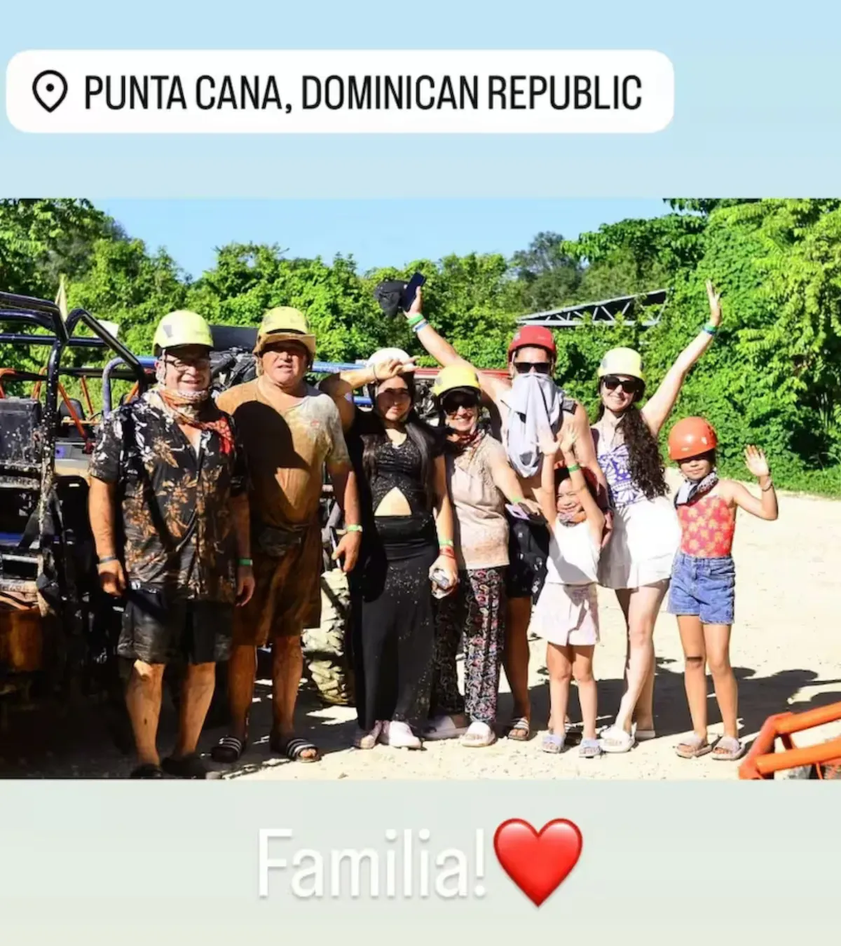 Las vacaciones familiares de Óscar Opazo.