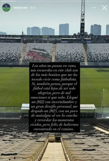 Fernanda Ramírez se despidió en su cuenta de Instagram (Foto: captura)