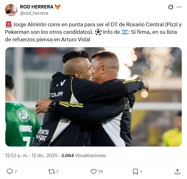 La información de Rodrigo Herrera.