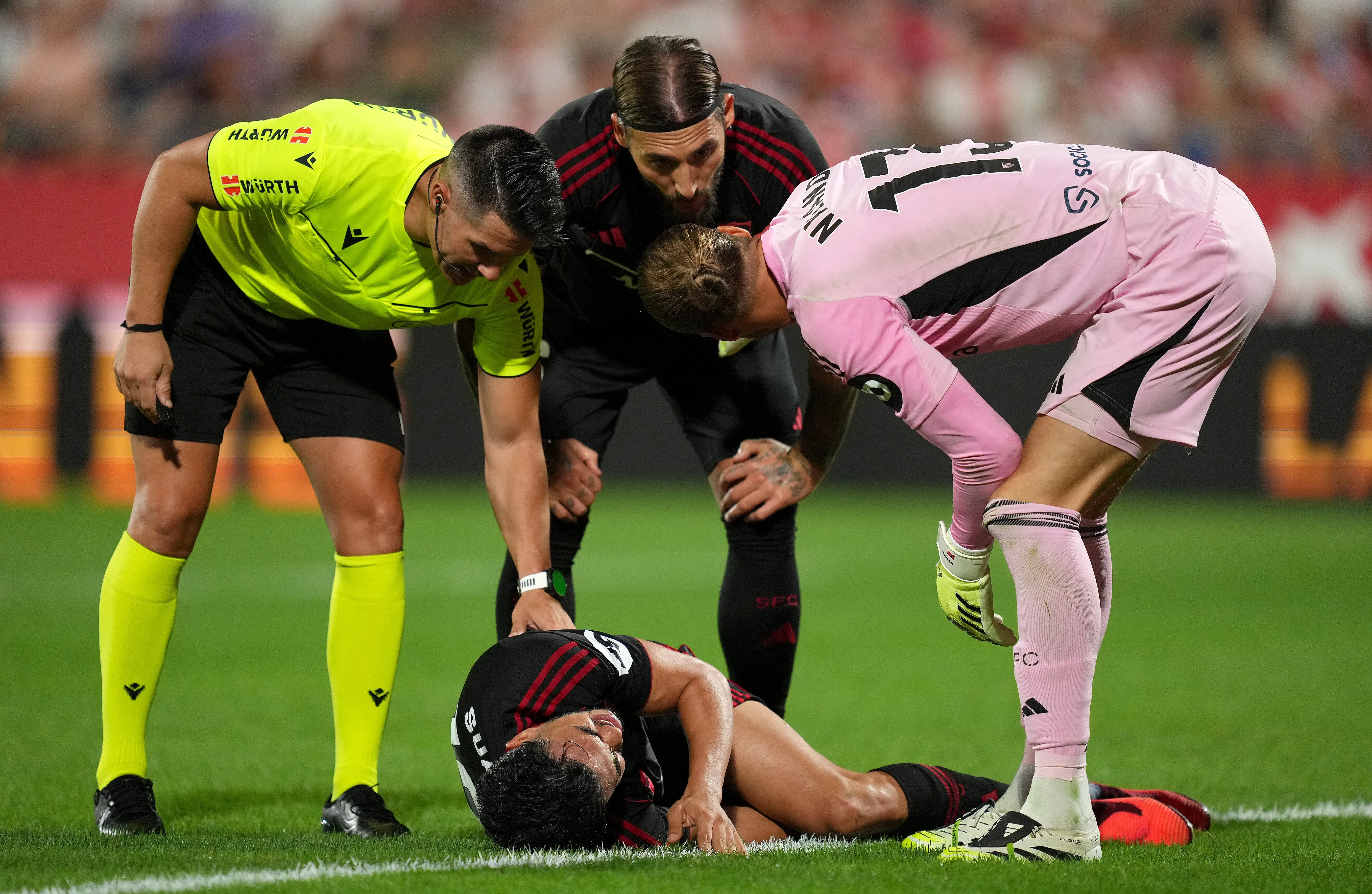 Gabriel Suazo lleva ya un par de partidos ligueros fuera de combate. También se perdió uno por la Copa del Rey. (Alex Caparros/Getty Images).