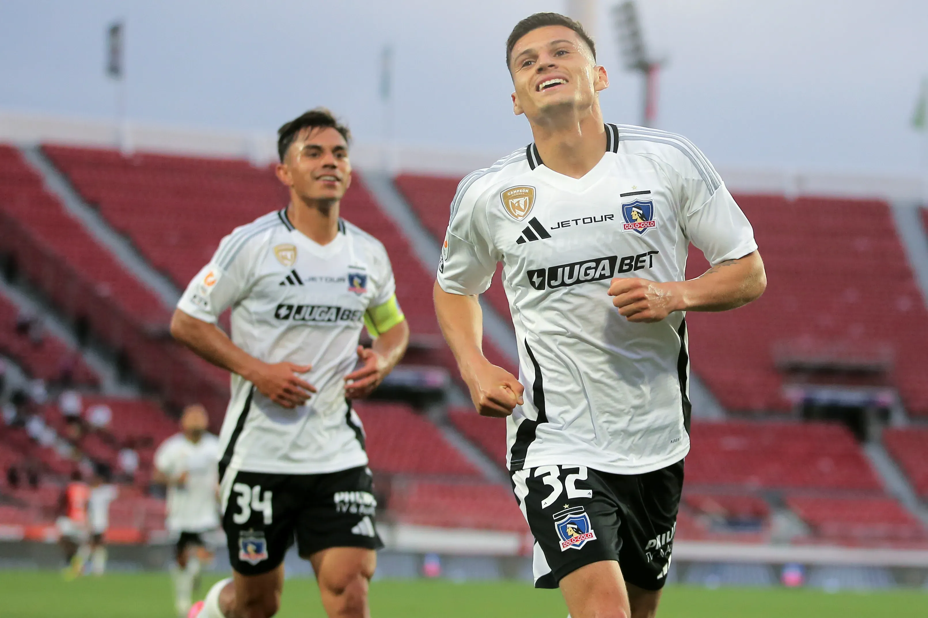 Lucas Cepeda y Vicente Pizarro podrían irse de Colo Colo en este mercado mediante una venta al extranjero. | Foto: Photosport.