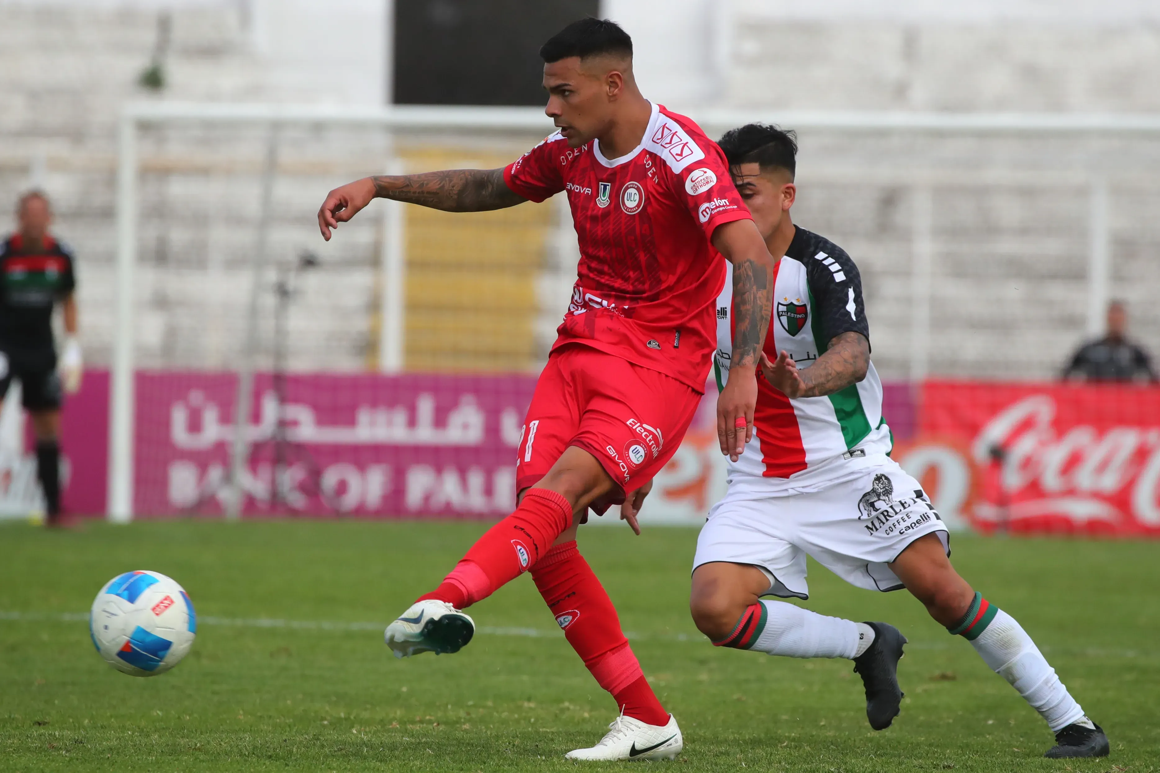 Agustín Álvarez Wallace disputó 42 partidos en Unión La Calera, donde sumó 3 mil 615 minutos según Transfermarkt. (Jonnathan Oyarzun/Photosport).